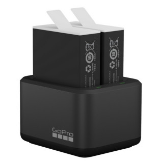 Зарядное устройство GoPro Dual Battery Charger + Аккумулятор Enduro 2шт для HERO 9/10/11 - ADDBD-211 (ADDBD-211-AS)