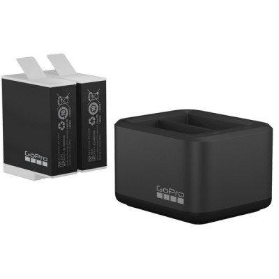 Зарядное устройство GoPro Dual Battery Charger + Аккумулятор Enduro 2шт для HERO 9/10/11 - ADDBD-211 (ADDBD-211-AS)