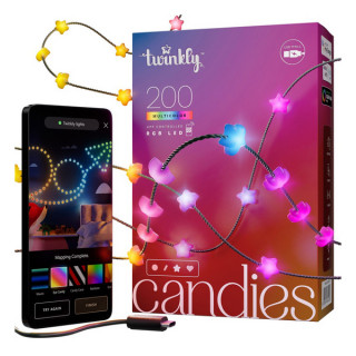 Умная гирлянда Twinkly Candies Stars RGB 200 (TWKS200RGB-G)