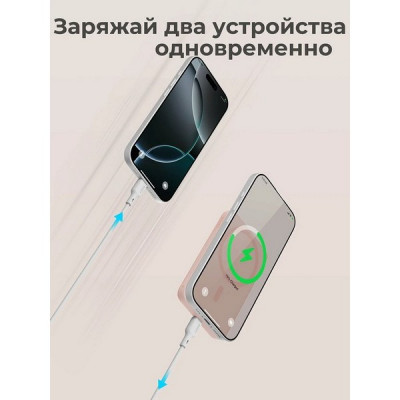 Внешний аккумулятор Aukey MagFusion Slim 5000 мАч (APB-PB-MS03PK) Pink