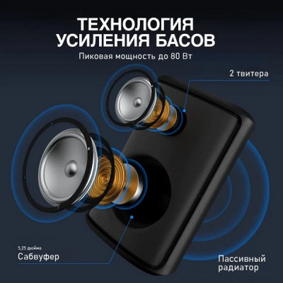 Портативная акустическая система Monster Sparkle MS22119 (129801-02) черный