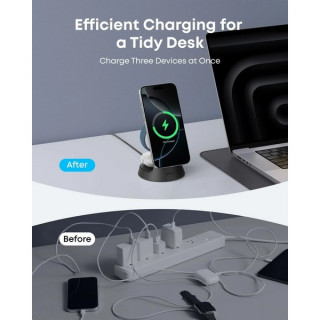 Беспроводное зарядное устройство Anker MagGo 3-in-1 Wireless Charging Station (B25M4G11) Black