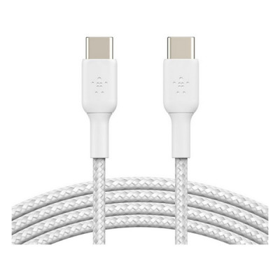 Кабель Belkin BoostCharge Braided USB-C - USB-C 1 м 2шт. (CAB004bt1MWH2PK) White