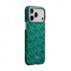 Чехол Pitaka Monogram Edge (Ultra-Slim) Case для iPhone 17 Pro Max 6.9" (KI1701PTKP) Green/Gold