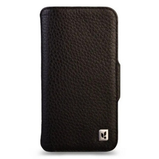 Чехол книжка/бумажник из кожи Vaja Wallet для iPhone 17 Pro 6.3" V-Mag Floater Black