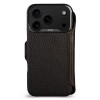 Чехол книжка/бумажник из кожи Vaja Wallet для iPhone 17 Pro 6.3" V-Mag Floater Black