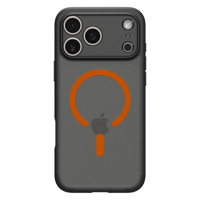 Чехол Spigen Ultra Hybrid MagFit для iPhone 17 Pro (ACS10483) Frost Black Orange