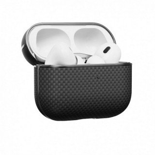 Чехол Pitaka Aramid Fiber Case для AirPods Pro 2 (APM2401) 600D Black/Grey (Twill)