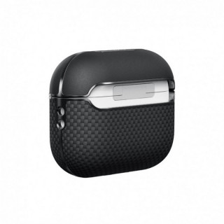 Чехол Pitaka Aramid Fiber Case для AirPods Pro 2 (APM2401) 600D Black/Grey (Twill)