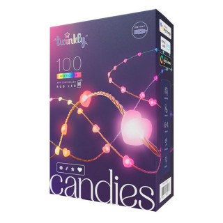 Умная гирлянда Twinkly Candies Hearts RGB 100 (TWKH100RGB-T)