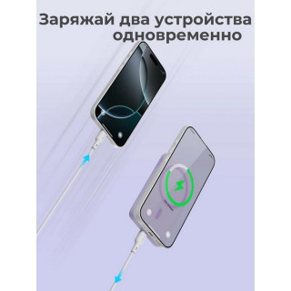 Внешний аккумулятор Aukey MagFusion Slim 5000 мАч (APB-PB-MS03VT) Violet