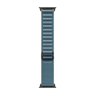 Apple Watch Ultra 3, 49mm, черный титан, ремешок Alpine голубого цвета (2025)