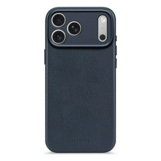 Чехол Decoded Leather Back Cover Mag Case для iPhone 17 Pro Max (D26IPO17PMBC1NW) Navy Shadow