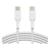 Кабель Belkin BoostCharge Braided USB-C - USB-C 2 м 2шт. (CAB004BT2MWH2PK) White