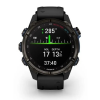 Умные часы Garmin Descent MK3i 43 мм титан Carbon Grey DLC с черным силиконовым ремешком (010-02753-11)