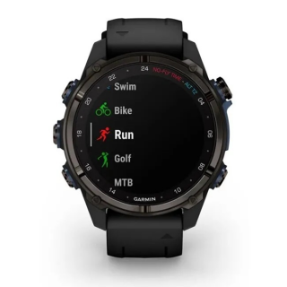 Умные часы Garmin Descent MK3i 43 мм титан Carbon Grey DLC с черным силиконовым ремешком (010-02753-11)
