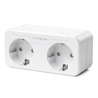 Умная розетка Satechi Homekit Dual Smart Outlet (ST-HK2OAW-EU) белый
