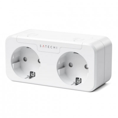 Умная розетка Satechi Homekit Dual Smart Outlet (ST-HK2OAW-EU) белый