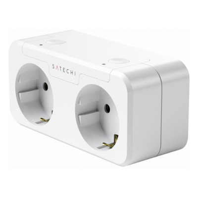 Умная розетка Satechi Homekit Dual Smart Outlet (ST-HK2OAW-EU) белый