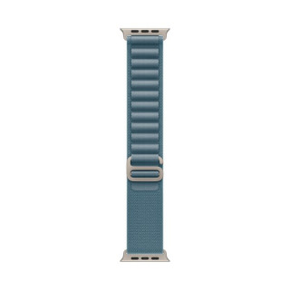 Apple Watch Ultra 3, 49mm, титан светлого цвета, ремешок Alpine голубого цвета (2025)