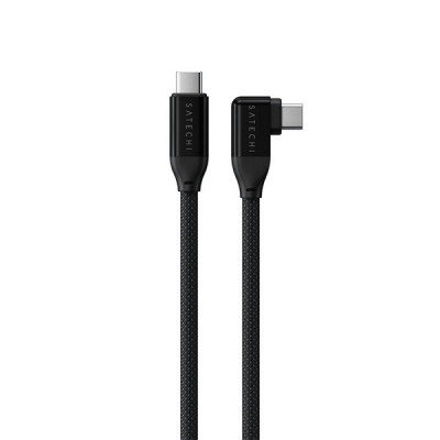 Кабель угловой Satechi Right Angle USB-C - USB-C 1 м 240W PD (AP-YCR100K) черный