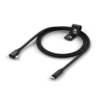 Кабель угловой Satechi Right Angle USB-C - USB-C 1 м 240W PD (AP-YCR100K) черный