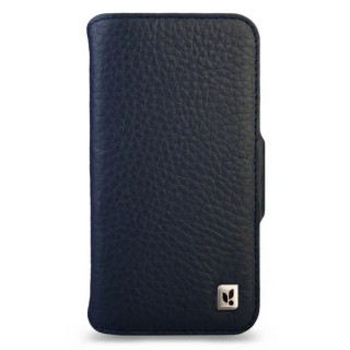 Чехол книжка/бумажник из кожи Vaja Wallet для iPhone 17 Pro 6.3" V-Mag Floater Indigo