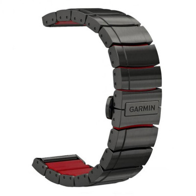Ремешок Garmin QuickFit 22 Marq Hybrid Titanium-Silicone Carbon Grey (010-12738-00)