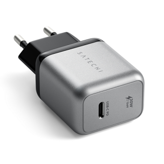 Сетевое зарядное устройство Satechi 30W USB-C GaN Wall Charger серый космос (ST-UC30WCM-EU)