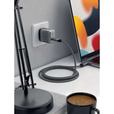 Сетевое зарядное устройство Satechi 30W USB-C GaN Wall Charger серый космос (ST-UC30WCM-EU)