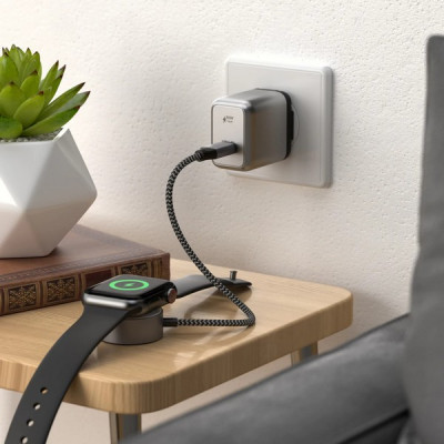 Сетевое зарядное устройство Satechi 30W USB-C GaN Wall Charger серый космос (ST-UC30WCM-EU)