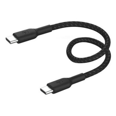 Кабель Belkin BoostCharge Braided USB-C - USB-C 0.15 м (CAB004BT0MBK) Black