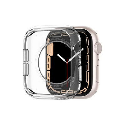 Чехол Spigen Liquid Crystal для Apple Watch Series 7(45mm)/6/SE/5/4(44mm), Crystal Clear (ACS04196)
