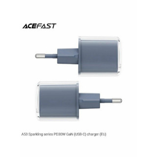 Сетевое зарядное устройство AceFast A53 PD30W GaN USB-C (AF-A53-MG) Metallic Gray