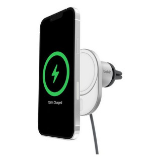 Беспроводное автомобильное зарядное устройство Belkin Magnetic Wireless Car Charger Qi2 15W (WIC008BTGR-V2)