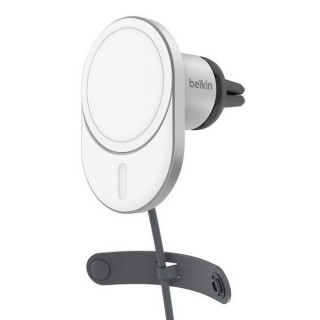 Беспроводное автомобильное зарядное устройство Belkin Magnetic Wireless Car Charger Qi2 15W (WIC008BTGR-V2)