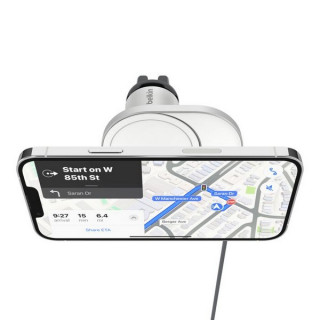 Беспроводное автомобильное зарядное устройство Belkin Magnetic Wireless Car Charger Qi2 15W (WIC008BTGR-V2)