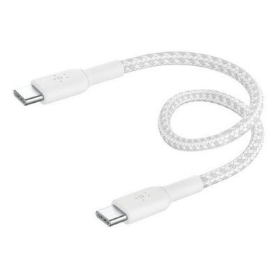 Кабель Belkin BoostCharge Braided USB-C - USB-C 0.15 м (CAB004BT0MWH) White