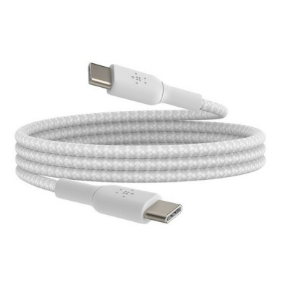 Кабель Belkin BoostCharge Braided USB-C - USB-C 0.15 м (CAB004BT0MWH) White