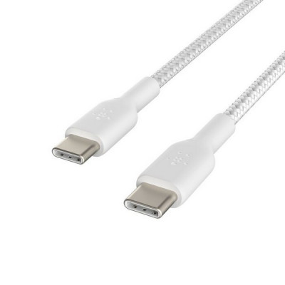 Кабель Belkin BoostCharge Braided USB-C - USB-C 0.15 м (CAB004BT0MWH) White