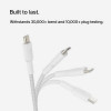 Кабель Belkin BoostCharge Braided USB-C - USB-C 0.15 м (CAB004BT0MWH) White
