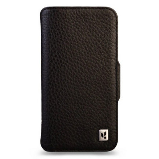 Чехол-книжка из кожи Vaja Buckler Wallet для iPhone 17 Pro 6.3" V-Mag Black