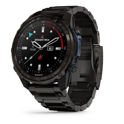 Умные часы Garmin Descent MK3i 51 мм карбоново-серые DLC титановые с DLC титановым ремешком (010-02752-14)