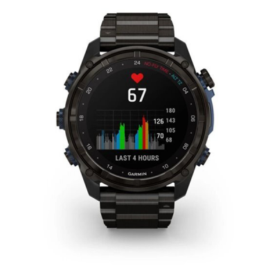 Умные часы Garmin Descent MK3i 51 мм карбоново-серые DLC титановые с DLC титановым ремешком (010-02752-14)