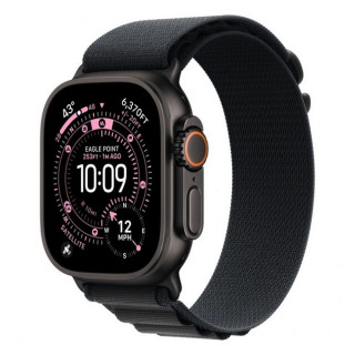 Apple Watch Ultra 3, 49mm, черный титан, ремешок Alpine черного цвета (2025)