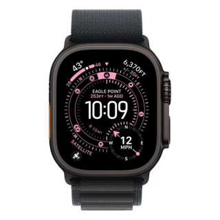 Apple Watch Ultra 3, 49mm, черный титан, ремешок Alpine черного цвета (2025)
