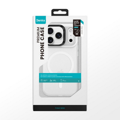 Чехол Benks Lucid Armor Case для iPhone 17 Pro Max 6.9" (C.K.PC.AP.WE.0070) белый (White)