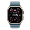 Ремешок Apple Alpine Loop 49 мм Light Blue / Natural Titanium Finish