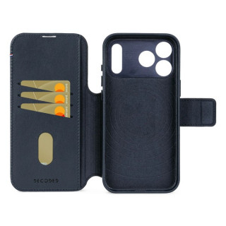 Чехол Decoded Leather Detachable Wallet Case для iPhone 17 Pro Max (D26IPO17PMDW5NW) Navy Shadow
