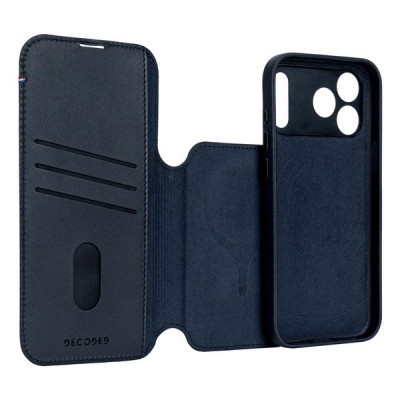 Чехол Decoded Leather Detachable Wallet Case для iPhone 17 Pro Max (D26IPO17PMDW5NW) Navy Shadow